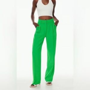Aritzia Effortless Pants, Gloss Green